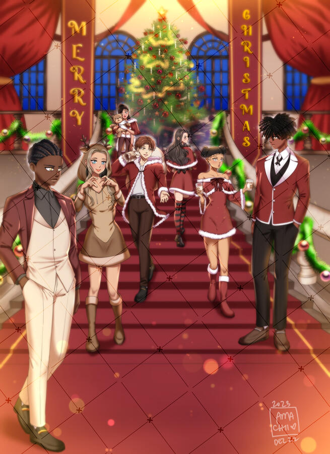 Dec 2023 - Commissioned Illustration - Leo Baekland Characters